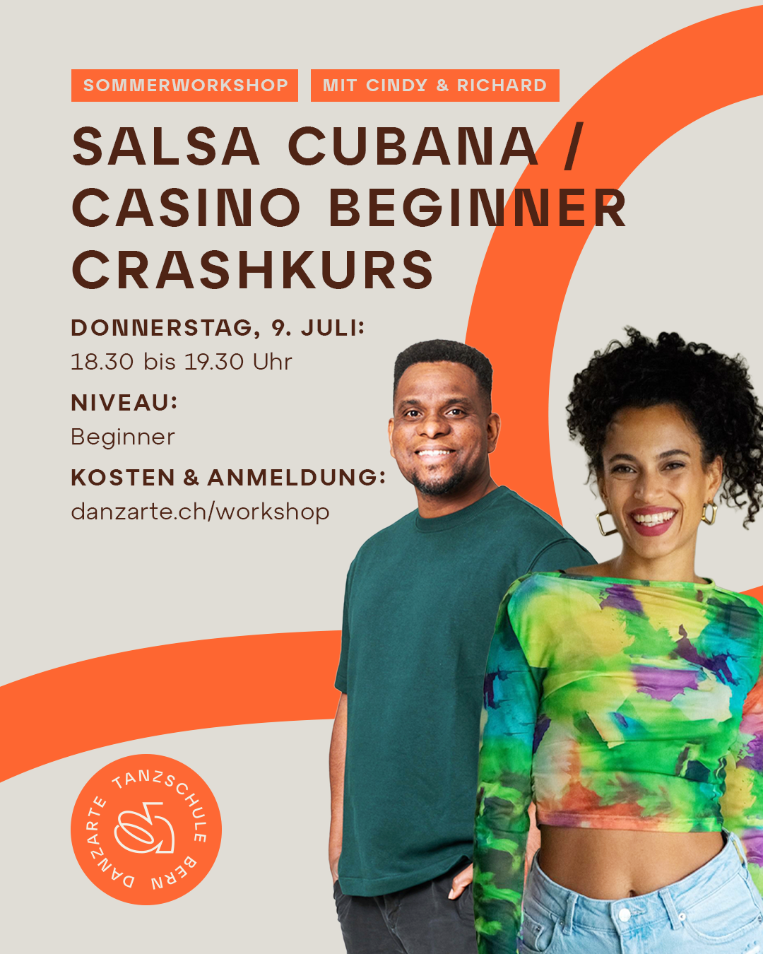 Sommerworkshop-Salsa-Cubana-Casino-Crashkurs-Beginner-Danzarte-Bern-2026