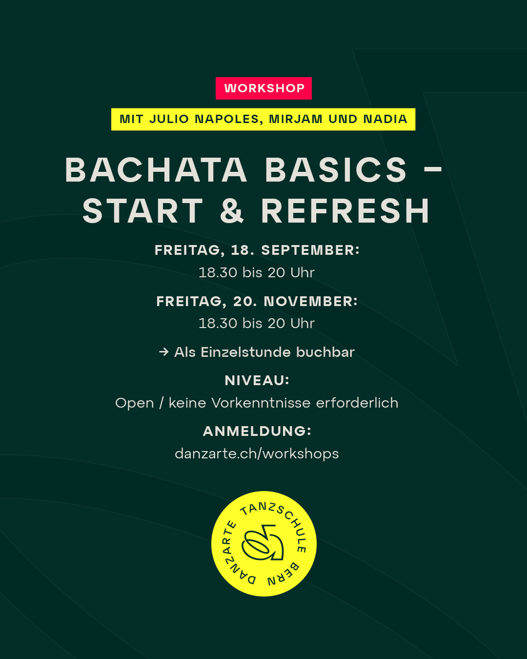 Bachata-Tradicional-Basics-Danzarte-Bern-Daten-Fakten